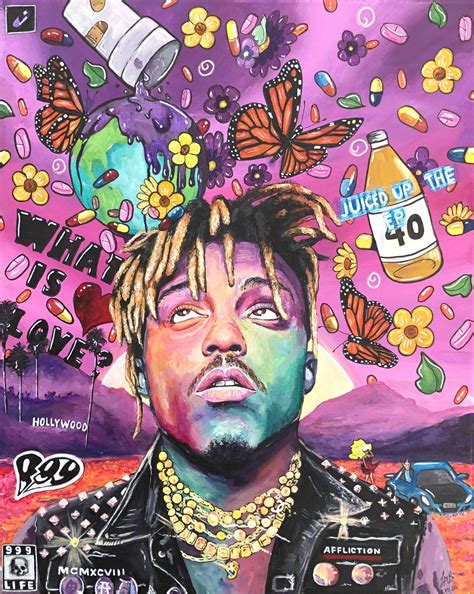 Begin by sketching out a basic outline of the rappers head and shoulders. . Drawings of juice wrld